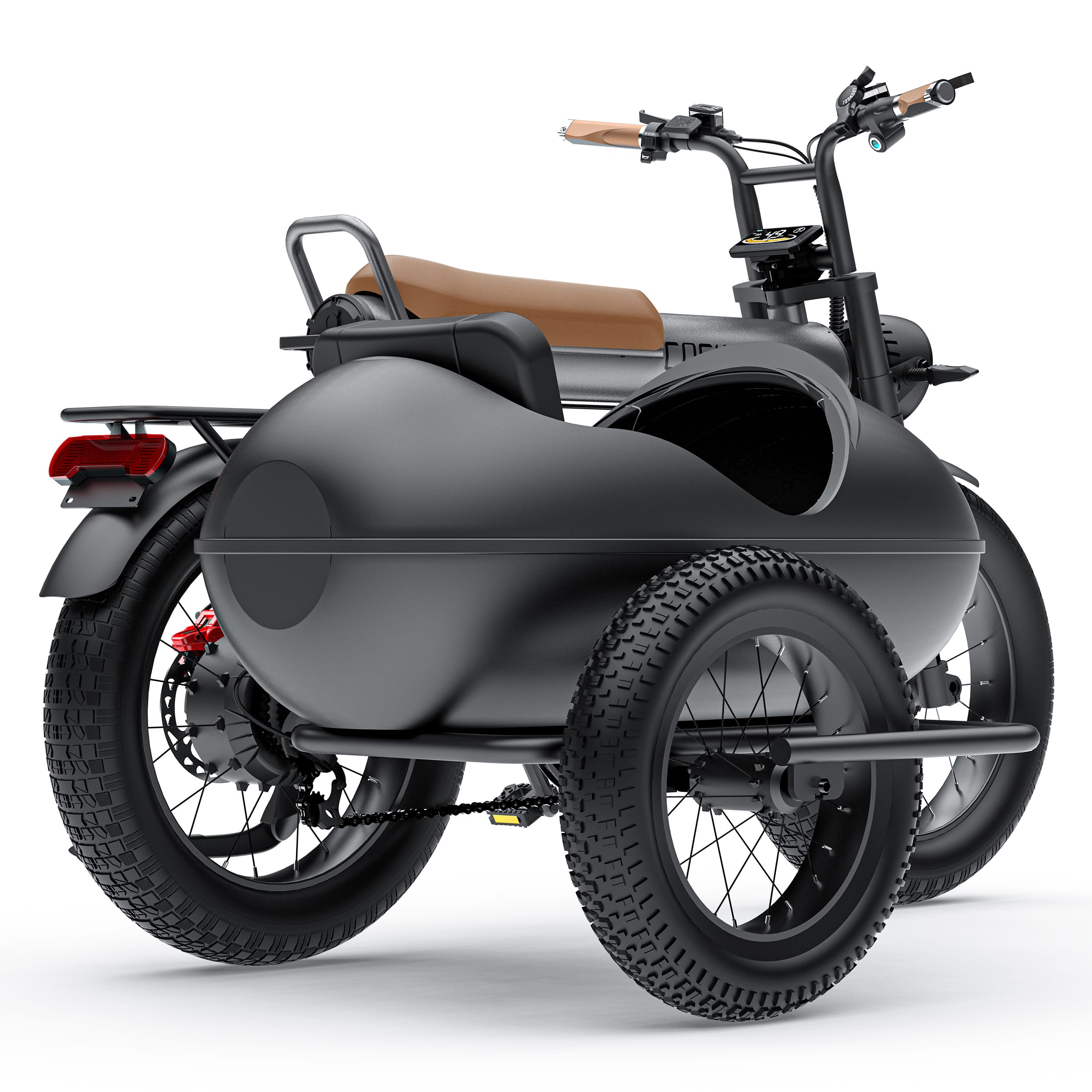 Sidecar For CT20 CT20S Ebike Ebike With Sidecar 3 Wheel Ebike